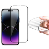 Philips HD Ceramic Screen Protector Film for iPhone 14 Pro Max, TPU Flexible Clear Explosion-proof Nano Coated Filter Anti-Oil Anti-Shatter Anti-Fingerprint Full Coverage Hardness 9H DLK7106